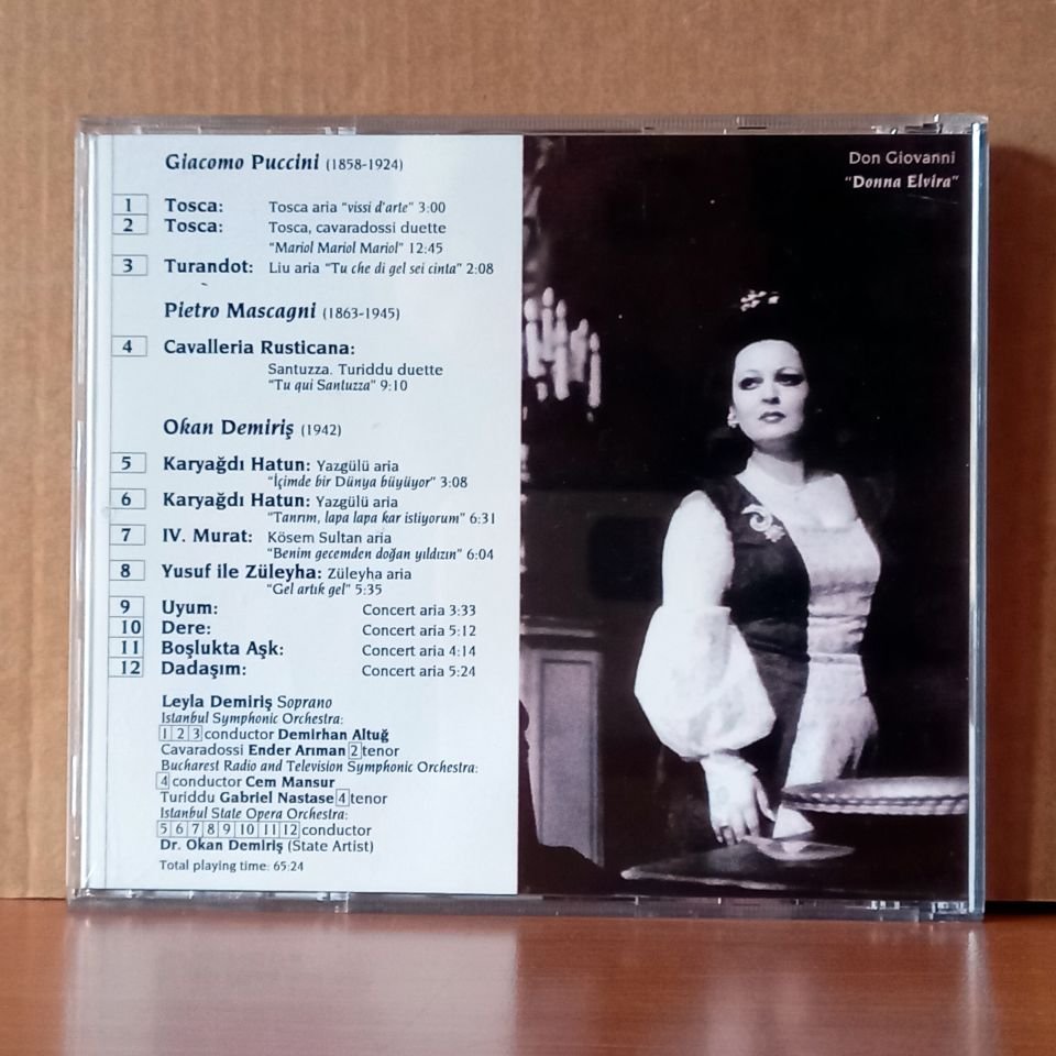 LEYLA DEMİRİŞ SINGS G. PUCCINI, P. MASCAGNI, O. DEMİRİŞ - CD 2.EL
