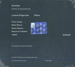 KOMITAS SEVEN SONGS (2017) LUSINE GRIGORYAN - CD ECM NEW SERIES SIFIR