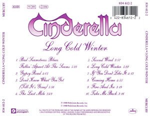 CINDERELLA - LONG COLD WINTER (1988) CD SIFIR