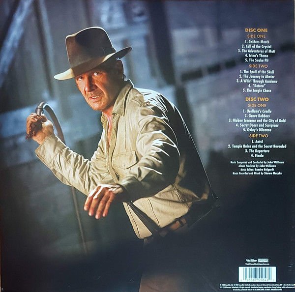 JOHN WILLIAMS - INDIANA JONES AND THE KINGDOM OF THE CRYSTAL SKULL OST (2008) - 2LP 2024 REISSUE LIMITED EDITION 180GR GATEFOLD PLAK SIFIR