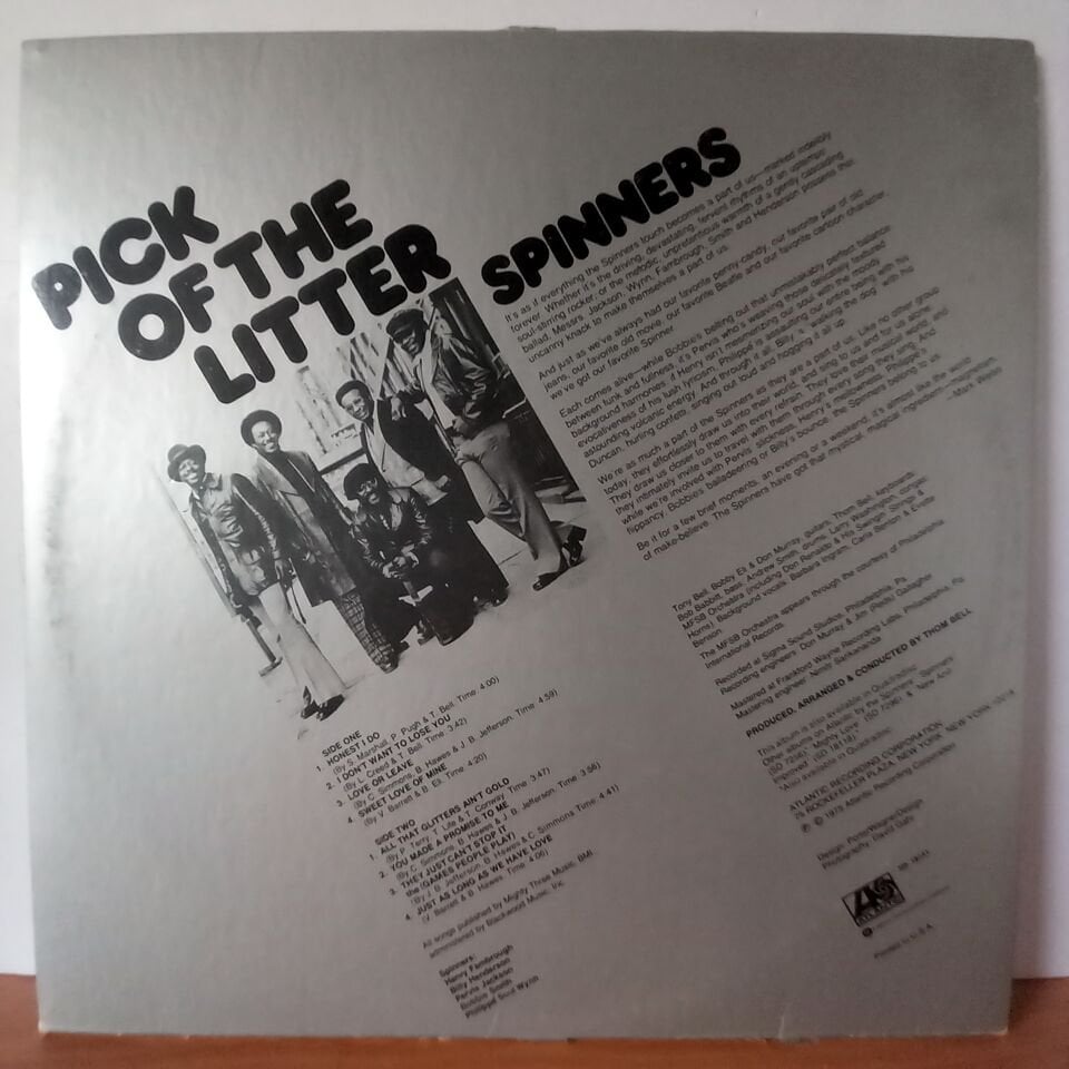 SPINNERS - PICK OF THE LITTER (1975) - LP 2.EL PLAK