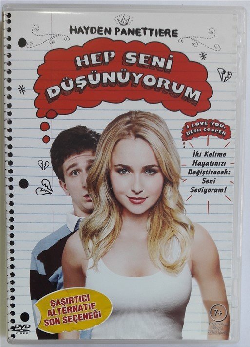 HEP SENİ DÜŞÜNÜYORUM - I LOVE YOU, BETH COOPER - HAYDEN PANETTIERE - DVD 2.EL