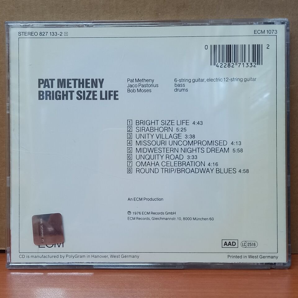 PAT METHENY - BRIGHT SIZE LIFE - CD 2.EL