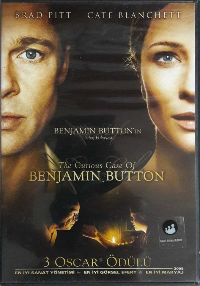 THE CURIOUS CASE OF BENJAMIN BUTTON'IN TUHAF HİKAYESİ - BRAD PITT - CATE BLANCHETT - DAVID FINCHER - DVD 2.EL