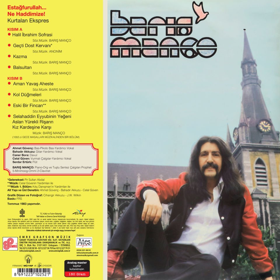 BARIŞ MANÇO - ESTAĞFURULLAH NE HADDİMİZE! (1983) - LP 2025 BASKI SIFIR PLAK