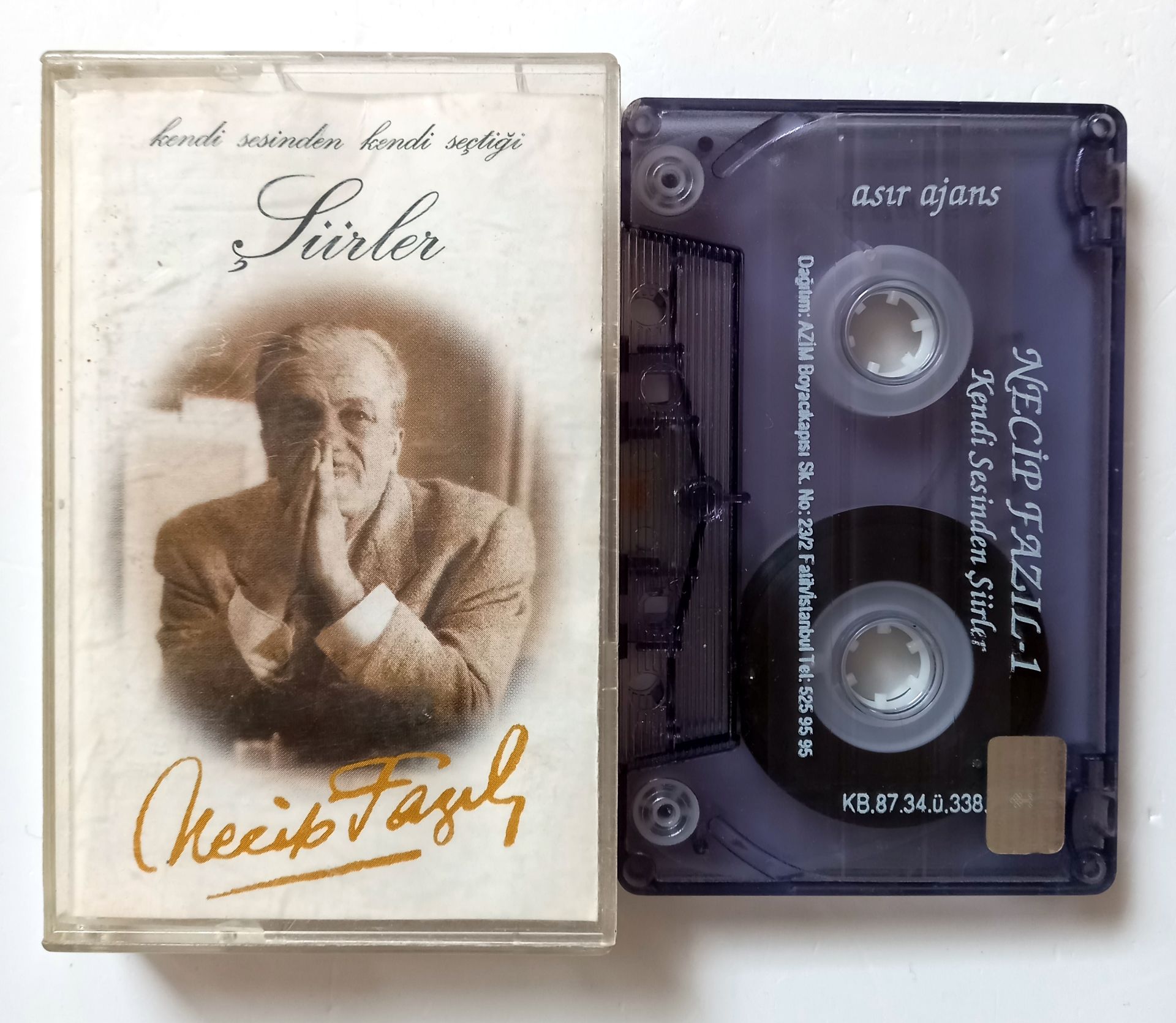 NECİP FAZIL - KENDİ SESİNDEN KENDİ SEÇTİĞİ ŞİİRLER  (1987) - KASET 2.EL