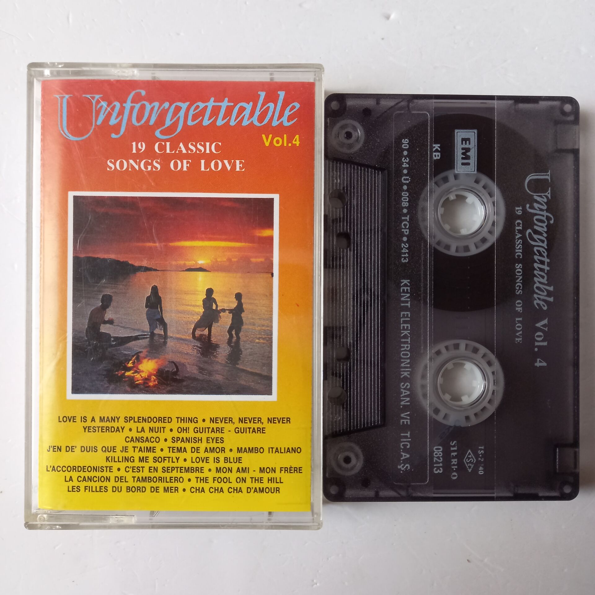 UNFORGETTABLE VOL.4 / 19 CLASSIC SONGS OF LOVE (1990) - KASET 2.EL