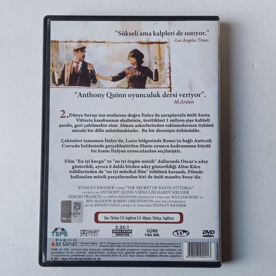 KASABANIN SIRRI - ANYTHONY QUINN - DVD 2.EL