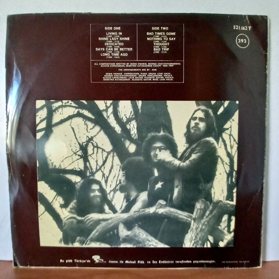 AXIS – AXIS (1972) - YERLİ BASKI LP 2.EL PLAK