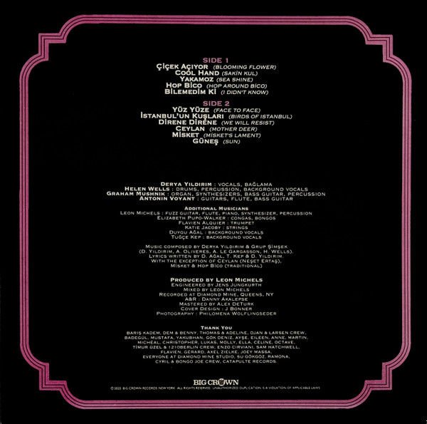 DERYA YILDIRIM  & GRUP ŞİMŞEK - YARIN YOKSA (2025) - LP 2025 COLOURED EDITION ANATOLIAN PSYCHEDELIC FOLK ROCK FUNK SIFIR PLAK