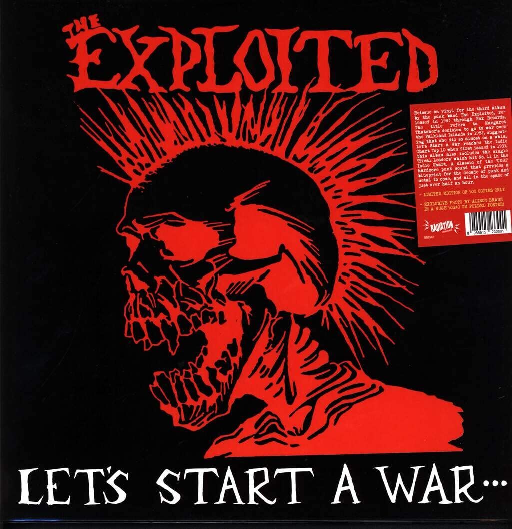 EXPLOITED - LET'S START A WAR (1983) - LP 2026 CLEAR CRYSTAL COLOURED EDITION SIFIR PLAK