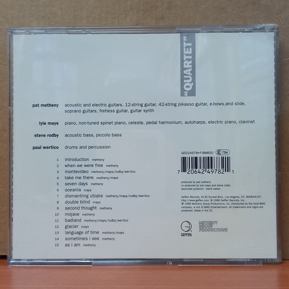 PAT METHENY GROUP - ''QUARTET'' (1996) - CD 2.EL