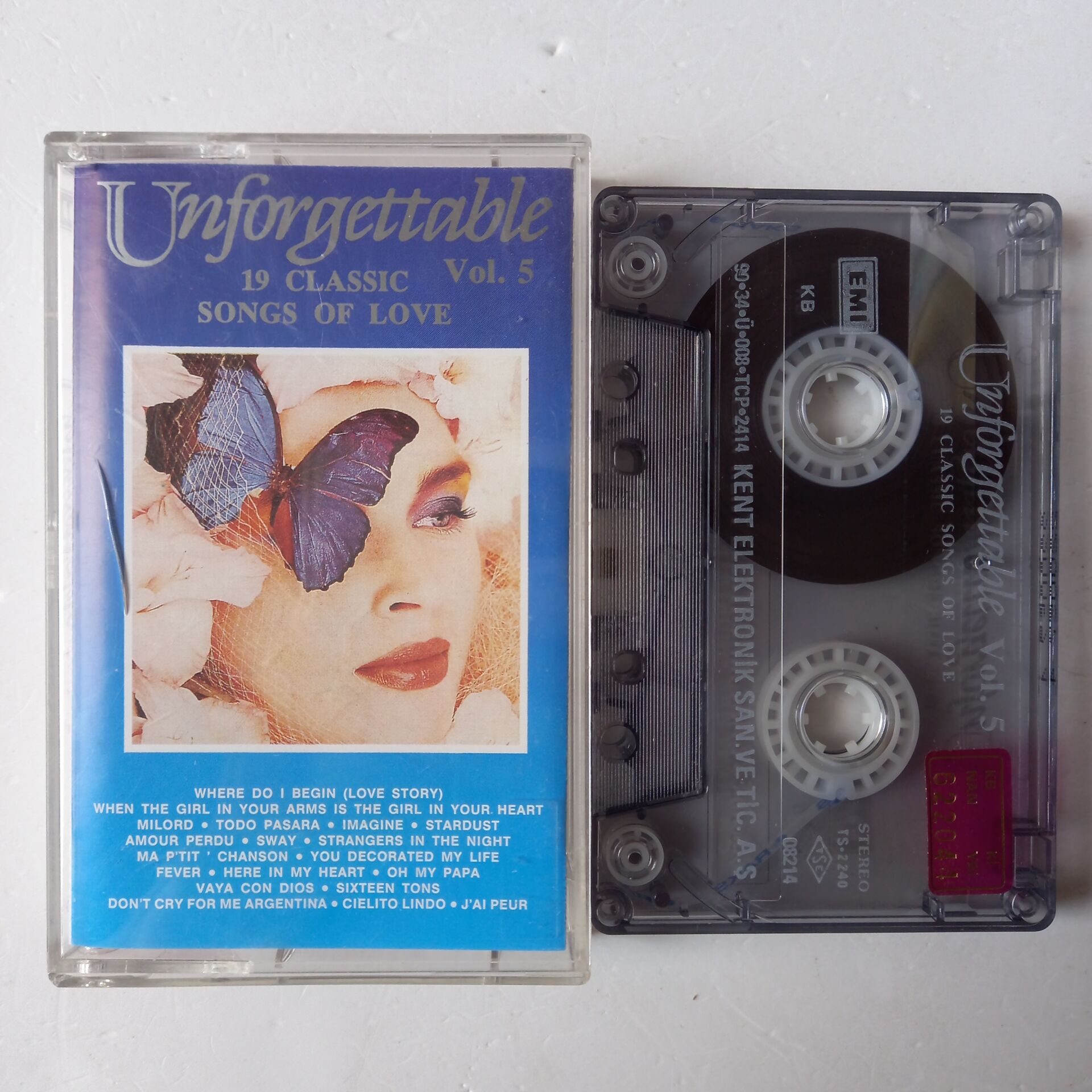 UNFORGETTABLE VOL.5 / 19 CLASSIC SONGS OF LOVE (1990) - KASET 2.EL