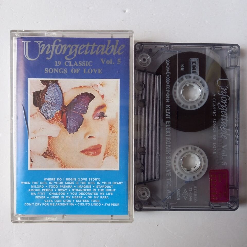 UNFORGETTABLE VOL.5 / 19 CLASSIC SONGS OF LOVE (1990) - KASET 2.EL