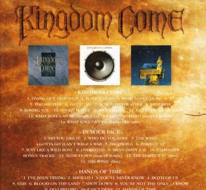 KINGDOM COME - CLASSIC ALBUM COLLECTION [S.T. - IN YOUR FACE - HANDS OF TIME] (2019) 3xCD BOXSET SIFIR
