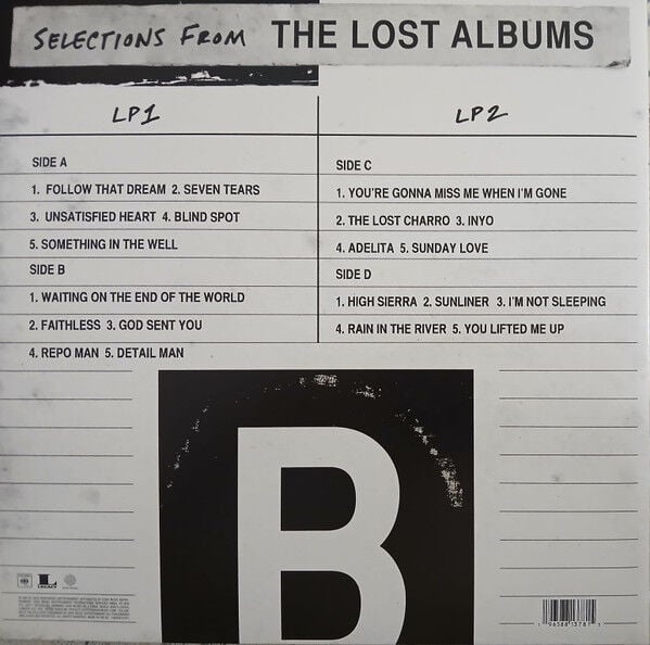 BRUCE SPRINGSTEEN - LOST AND FOUND / SELECTIONS FROM THE LOST ALBUMS / 20 UNRELEASED TRACKS 1983-2018 (2025) - 2LP SIFIR PLAK