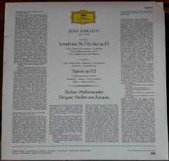 SIBELIUS: SYMPHONY NO:5, TAPIOLA BERLINER PHILHARMONIKER, KARAJAN - LP 2.EL
