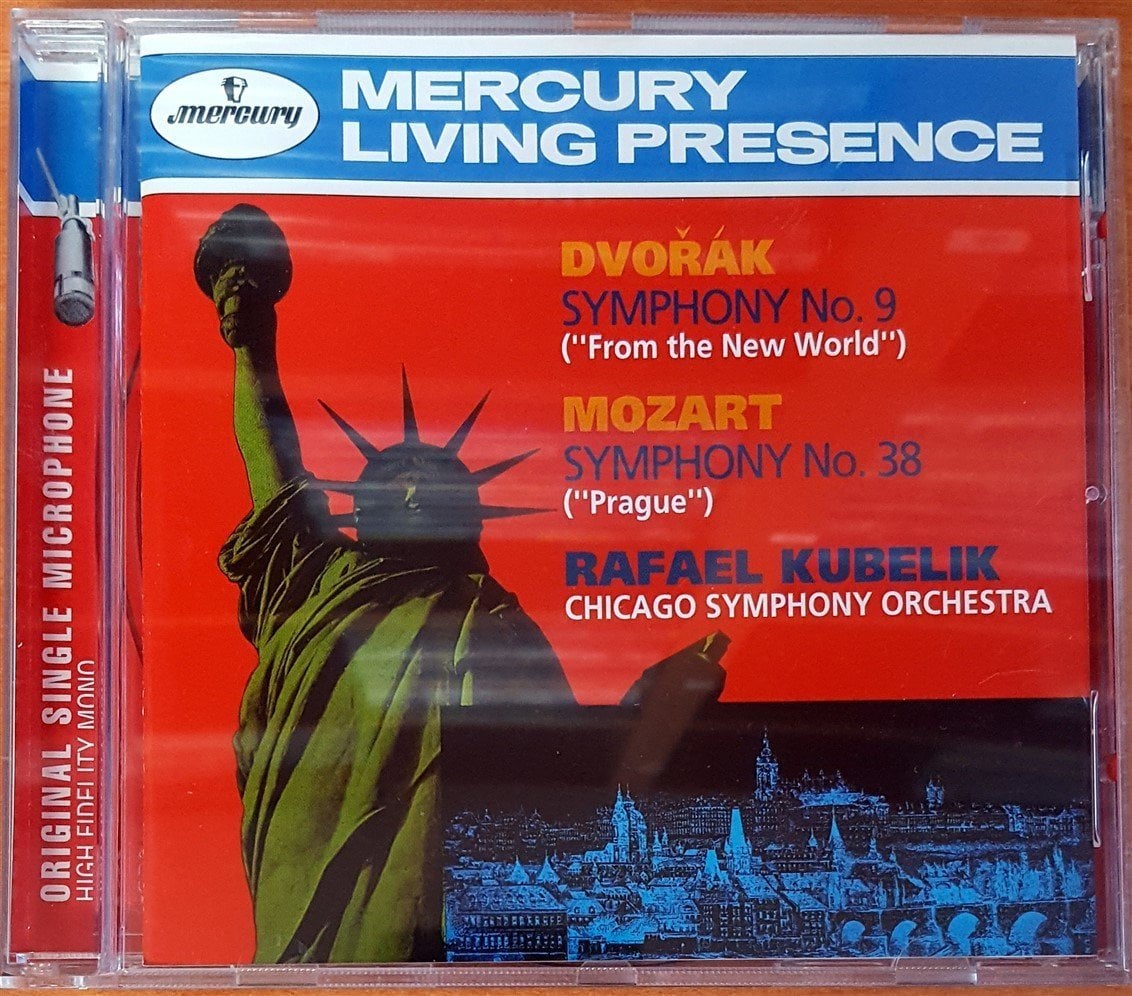 DVORAK - NEW WORLD / MOZART - PRAGUE / RAFAEL KUBELIK CD 2.EL