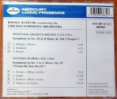 DVORAK - NEW WORLD / MOZART - PRAGUE / RAFAEL KUBELIK CD 2.EL