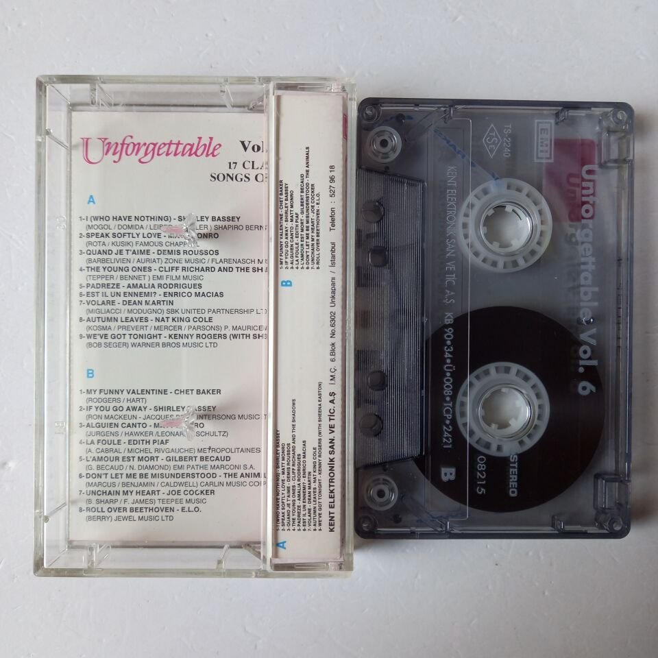UNFORGETTABLE VOL.6 / 17 CLASSIC SONGS OF LOVE (1990) - KASET 2.EL