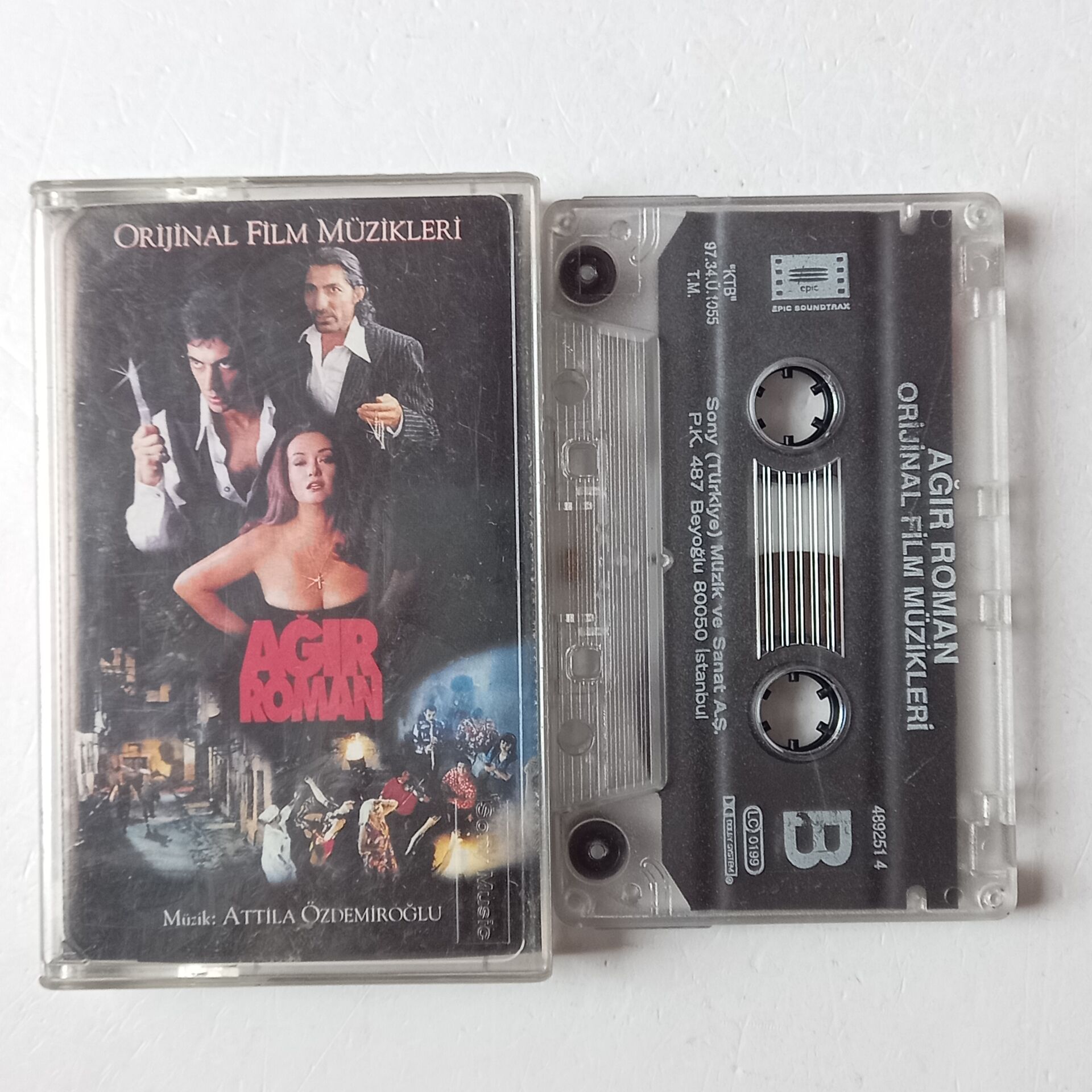 AĞIR ROMAN ORİJİNAL FİLM MÜZİKLERİ - ATTİLA ÖZDEMİROĞLU (1997) - KASET 2.EL
