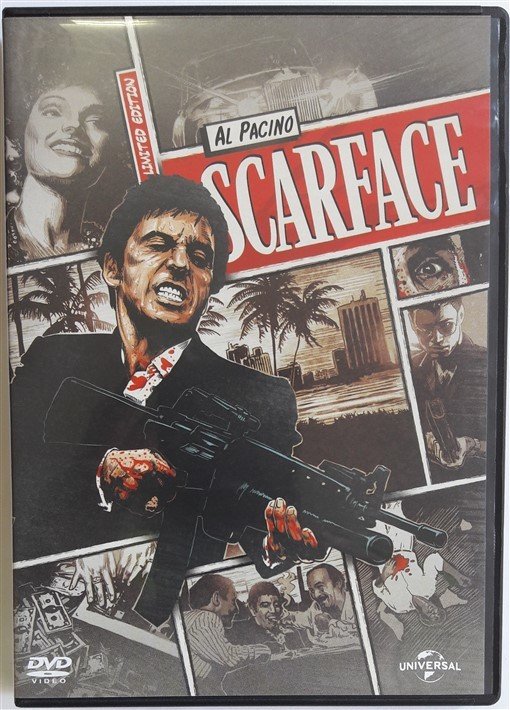 SCARFACE - YARALI YÜZ - AL PACINO - BRIAN DE PALMA - DVD 2.EL LIMITED EDITION