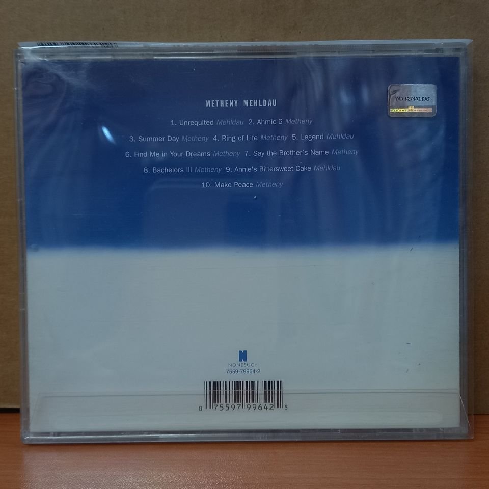 PAT METHENY & BRAD MEHLDAU - METHENY MEHLDAU (2006) - CD 2.EL