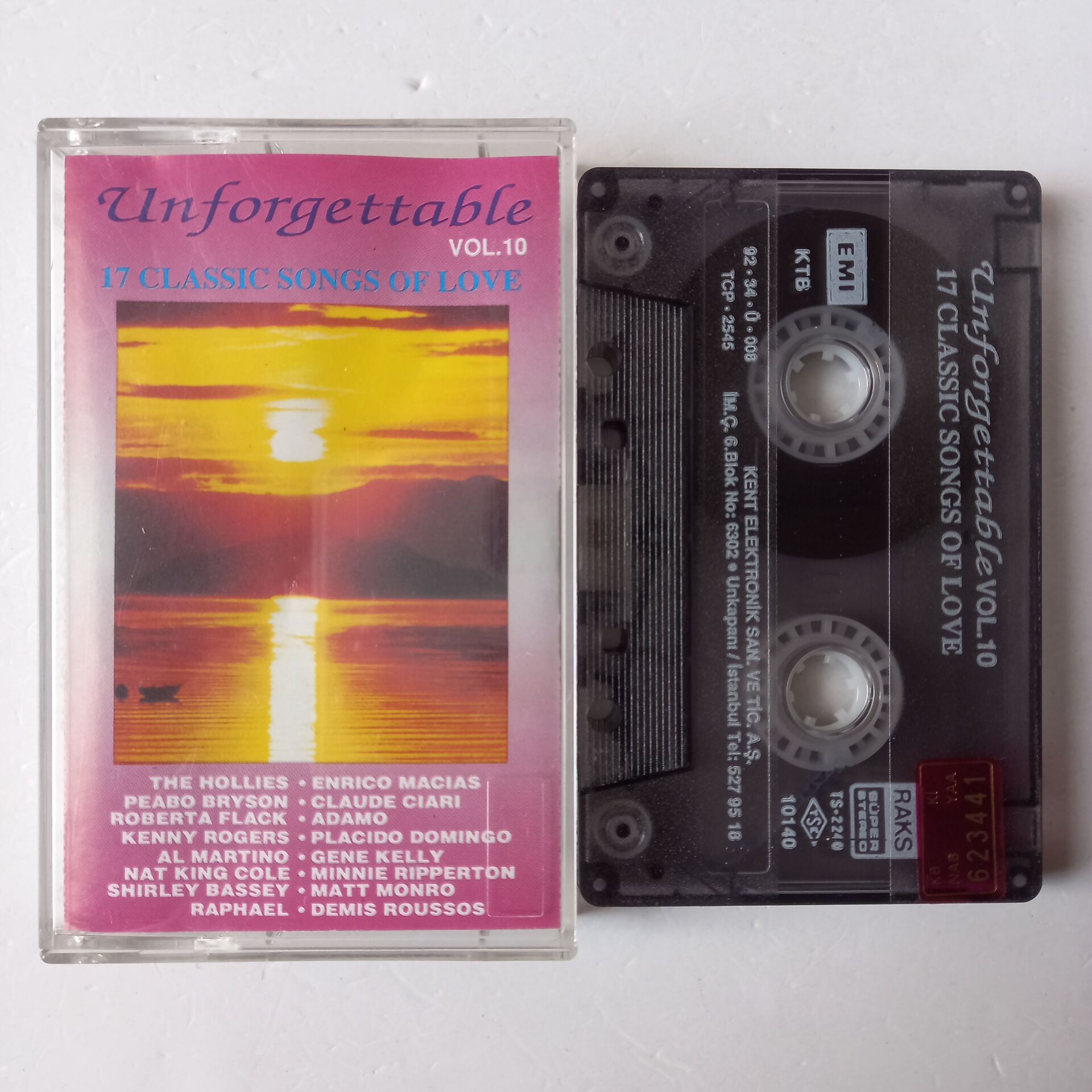 UNFORGETTABLE VOL.10 / 17 CLASSIC SONGS OF LOVE (1992) - KASET 2.EL