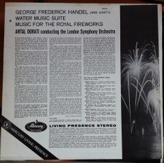 HANDEL: WATER MUSIC, ROYAL FIREWORKS, LONDON SYMPHONY ORCHESTRA, ANTAL DORATI - LP 2.EL