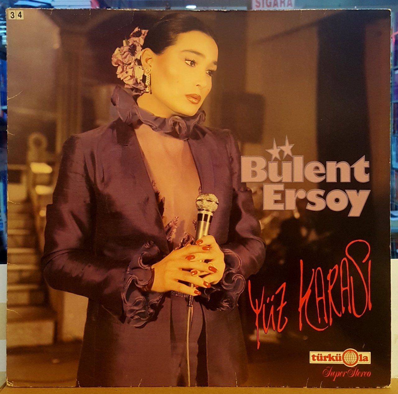 BÜLENT ERSOY - YÜZ KARASI - LP TÜRKÜOLA ALMAN BASKI SIFIR GİBİ 2.EL