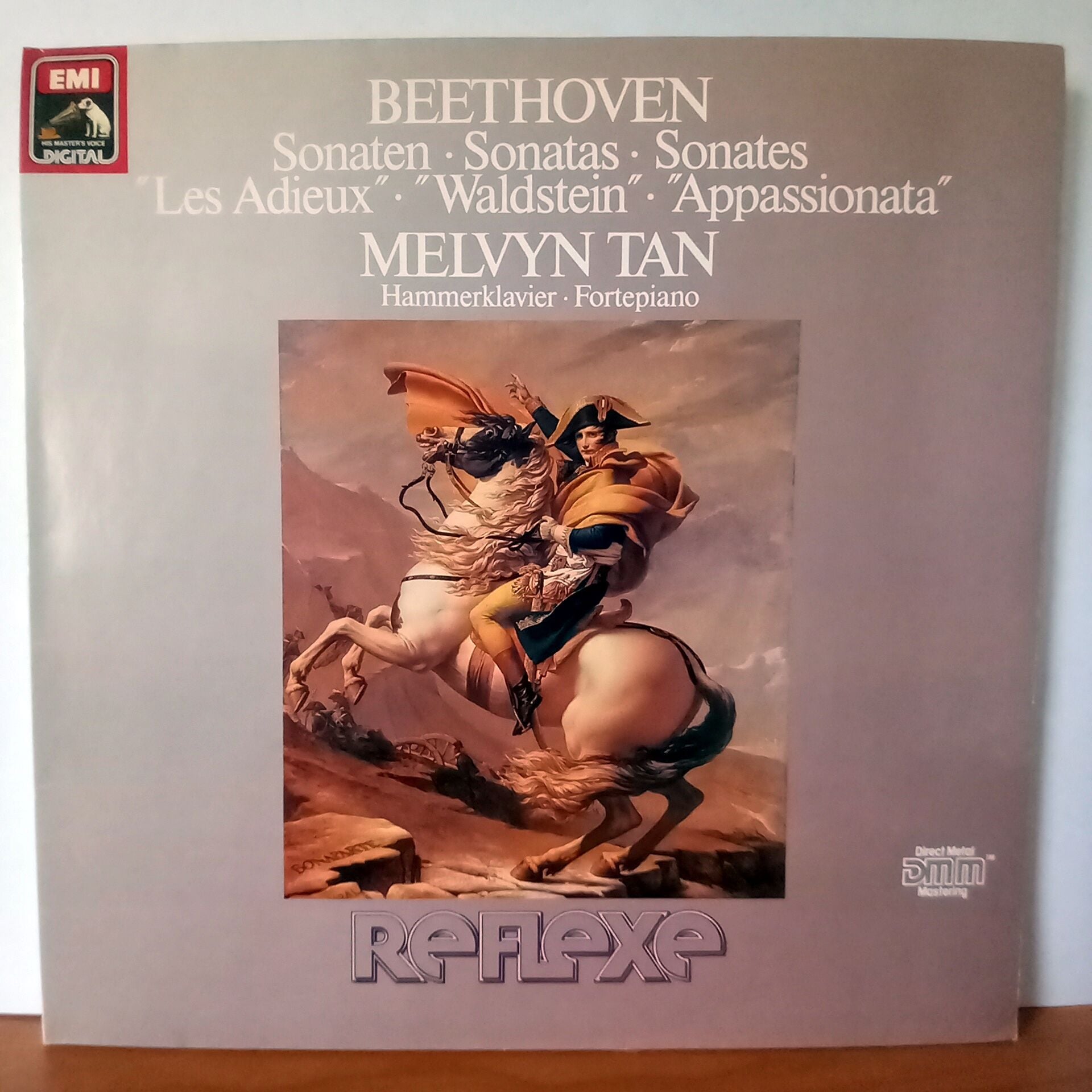 BEETHOVEN: SONATAS \'\'LES ADIEUX\'\' ∙ \'\'WALDSTEIN\'\' ∙ \'\'APPASSIONATA\'\' / MELVYN TAN (1988) - LP 2.EL PLAK