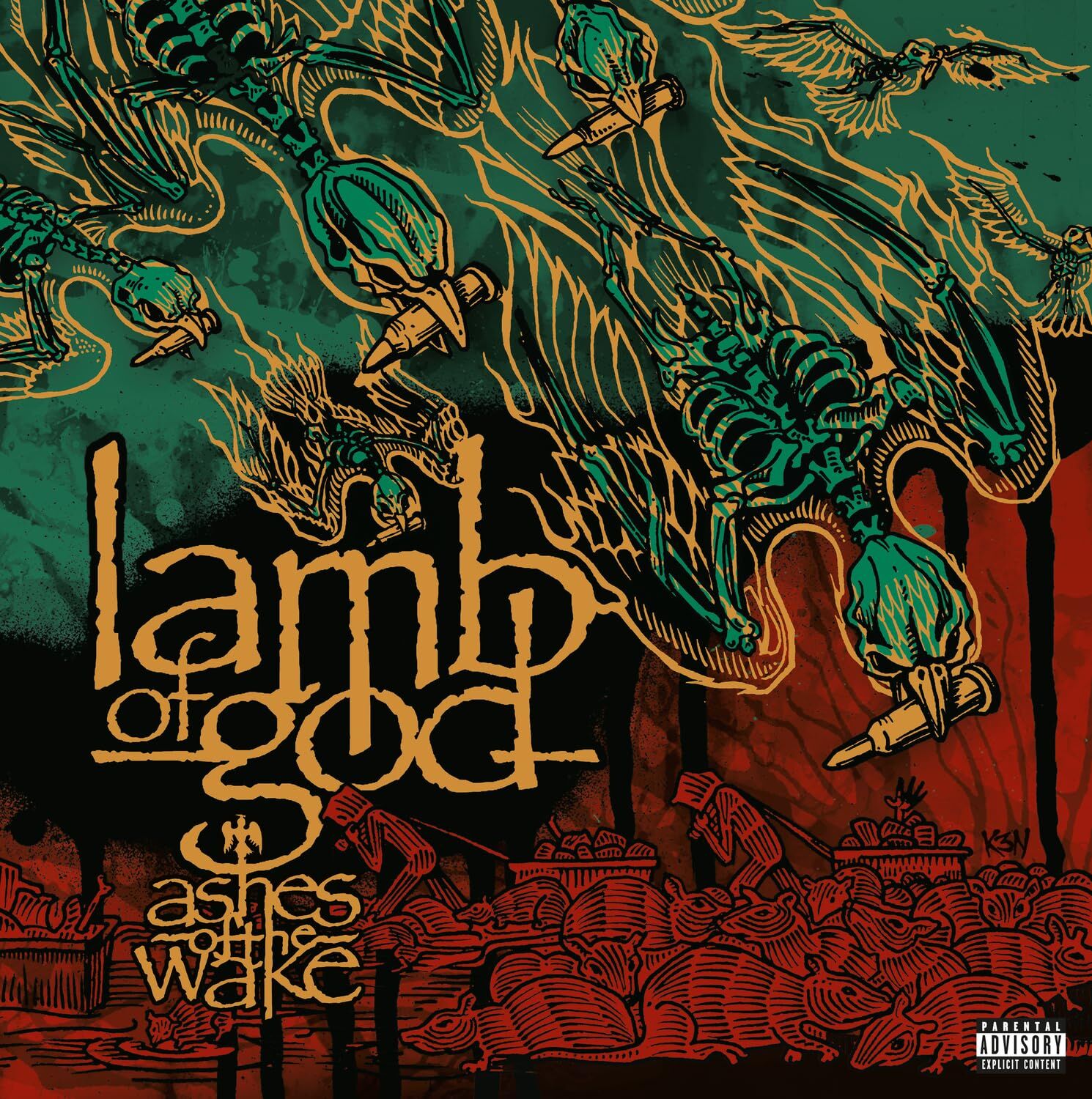 LAMB OF GOD - ASHES OF THE WAKE (2004) - 2LP 2024 20TH ANNIVERSARY EDITION SIFIR PLAK