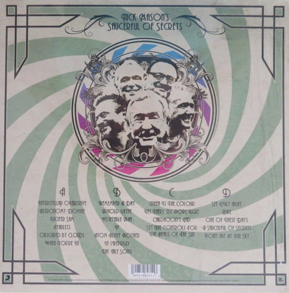 NICK MASON'S SAUCERFUL OF SECRETS - LIVE AT THE ROUNDHOUSE (2020) - 2LP 2021 EDITION DIE CUT SLIPCASE SIFIR PLAK