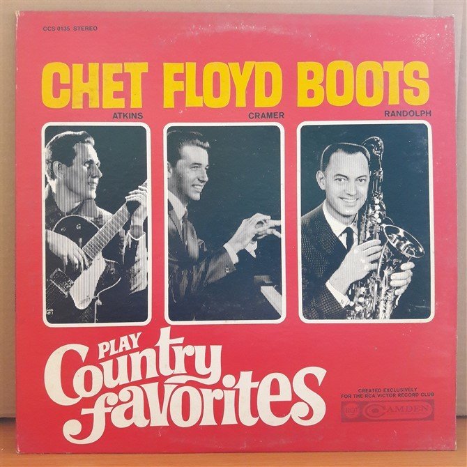 CHET ATKINS, FLOYD CRAMER, BOOTS RANDOLPH PLAY COUNTRY FAVORITES (1968) - LP 2.EL PLAK