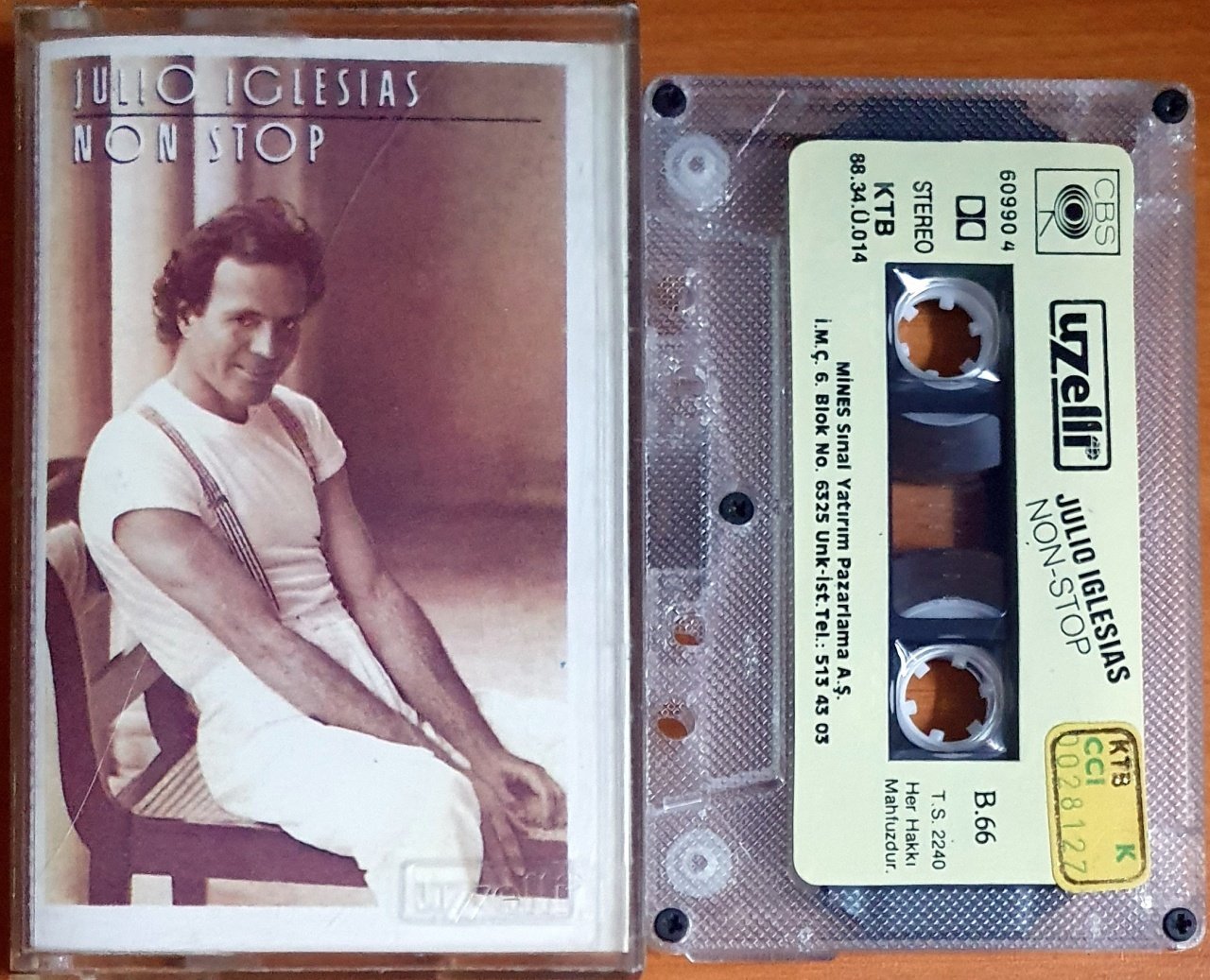 JULIO IGLESIAS - NON STOP (1988) - KASET UZELLİ 2.EL