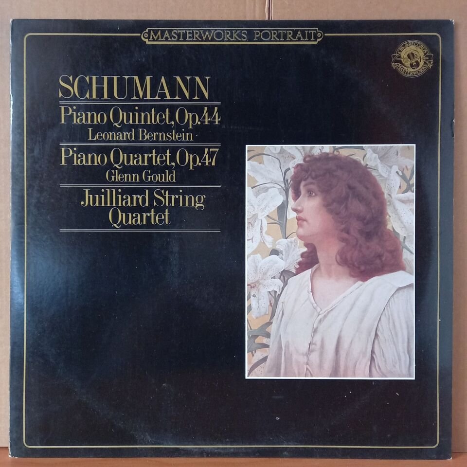 SCHUMANN: PIANO QUINTET, OP. 44 LEONARD BERNSTEIN / PIANO QUARTET, OP.47 GLENN GOULD / MEMBERS OF THE JUILLIARD STRING QUARTET, JUILLIARD STRING QUARTET (1984) - LP 2.EL PLAK