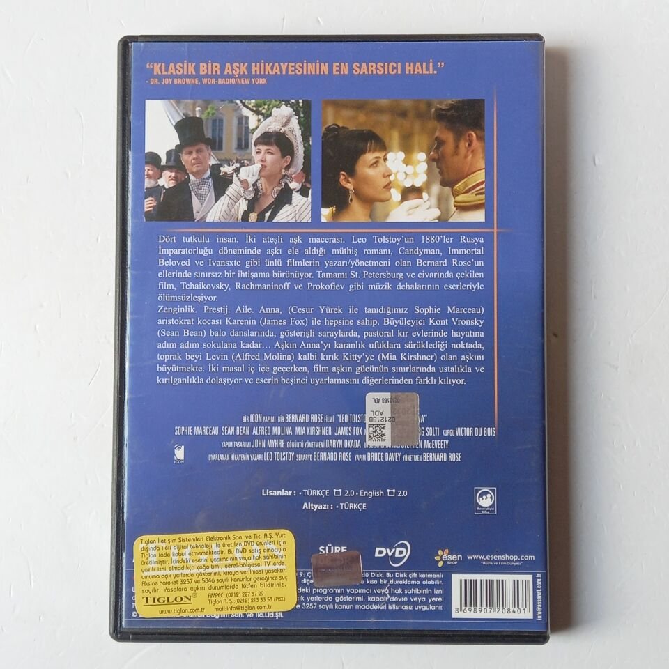 ANNA KARENINA - SOPHIE MARCEAU, SEAN BEAN - DVD 2.EL