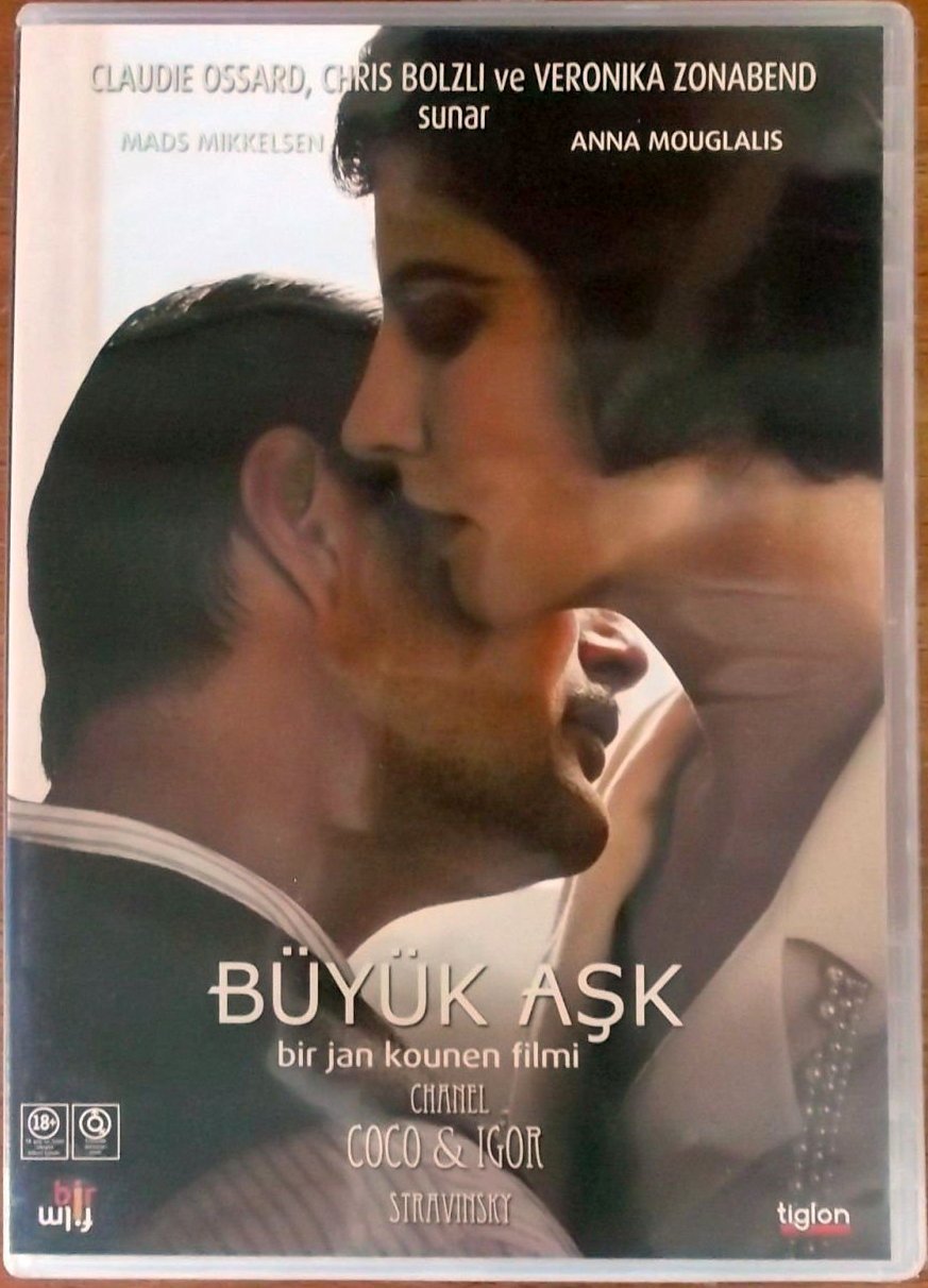 BÜYÜK AŞK - COCO CHANEL & IGOR STRAVINSKY - ANNA MOUGLALIS - MADS MIKKELSEN - JAN KOUNEN - DVD 2.EL