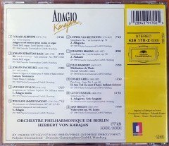 ADAGIO KARAJAN / HERBERT VON KARAJAN / BACH, VIVALDI, MAHLER, MOZART (1993) DEUTSCHE GRAMMOPHON CD 2.EL