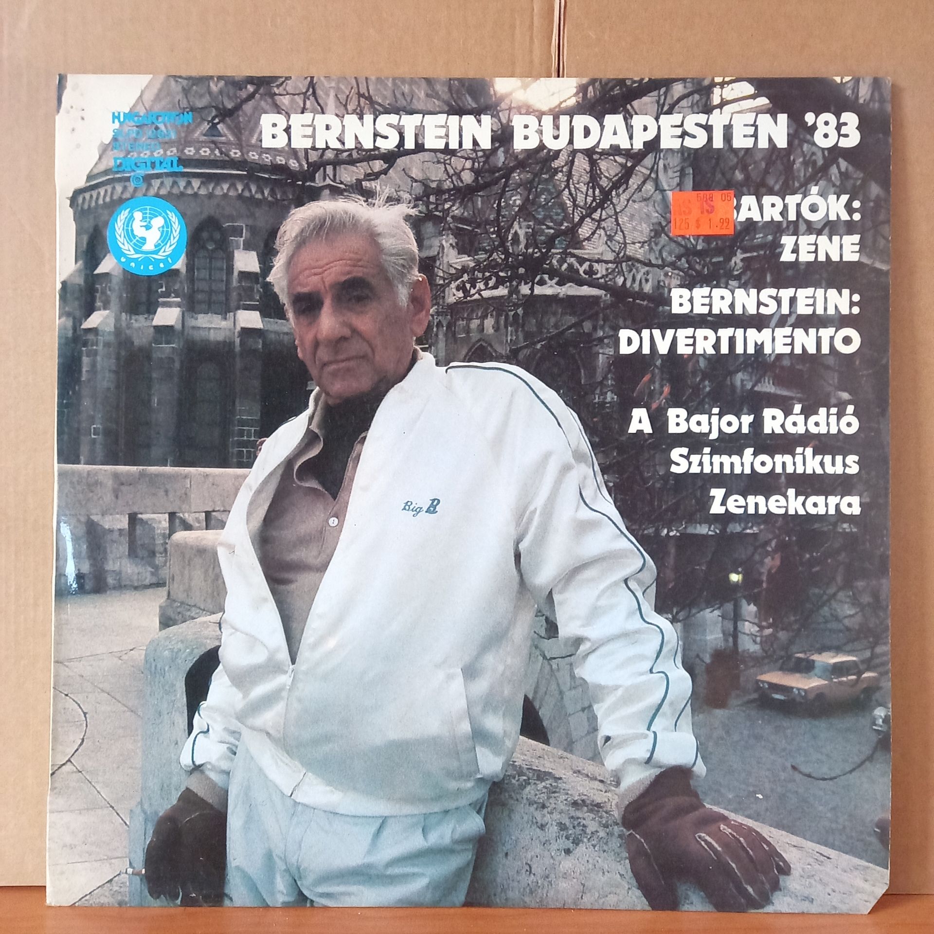BERNSTEIN BUDAPESTEN '83 / BARTOK: ZENE / BERNSTEIN: DIVERTIMENTO / A BAJOR RADIO SZIMFONIKUS ZENEKARA (1983) - LP 2.EL PLAK