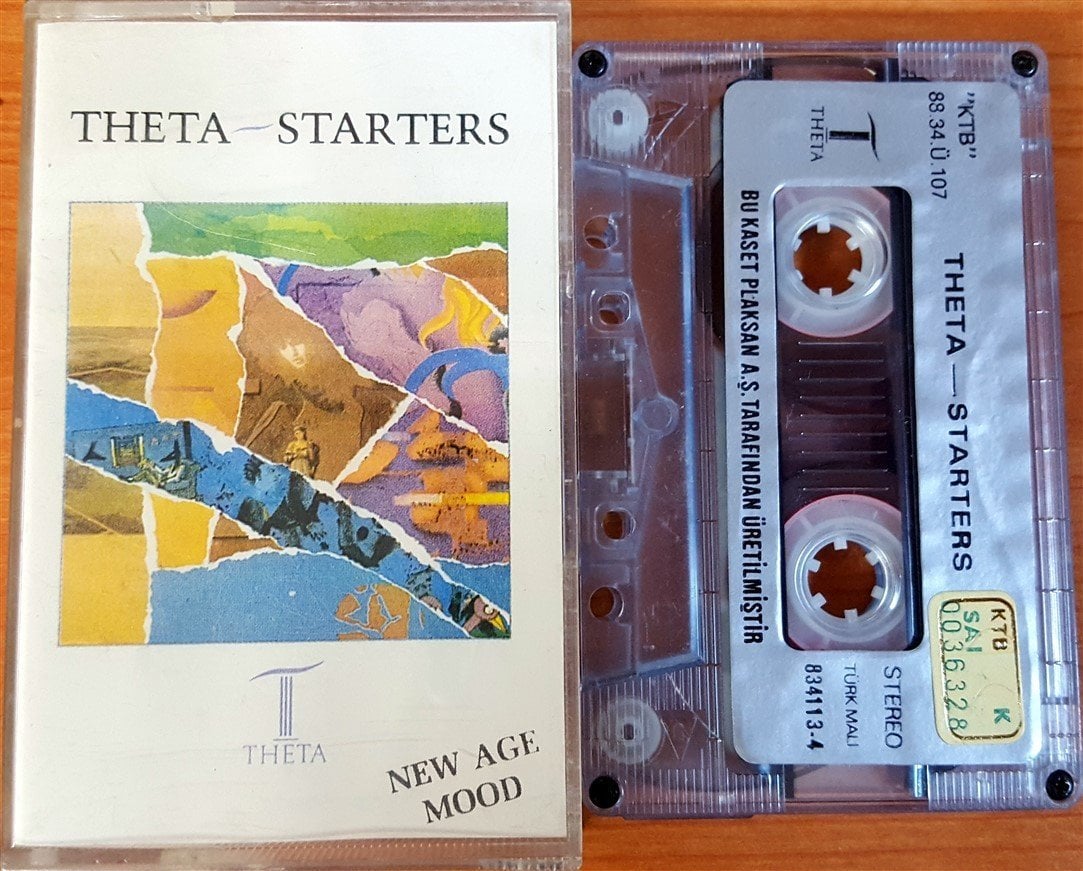 THETA - STARTERS (1988) PLAKSAN CASSETTE MADE IN TURKEY ''USED'' PAPER LABEL
