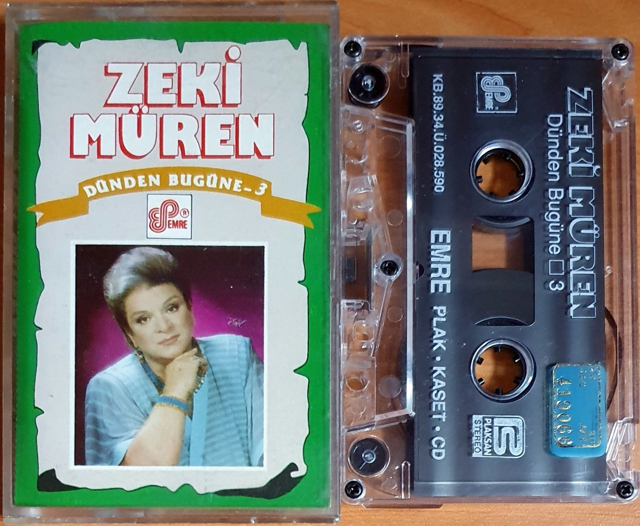 ZEKİ MÜREN - DÜNDEN BUGÜNE 3 - KASET 2.EL