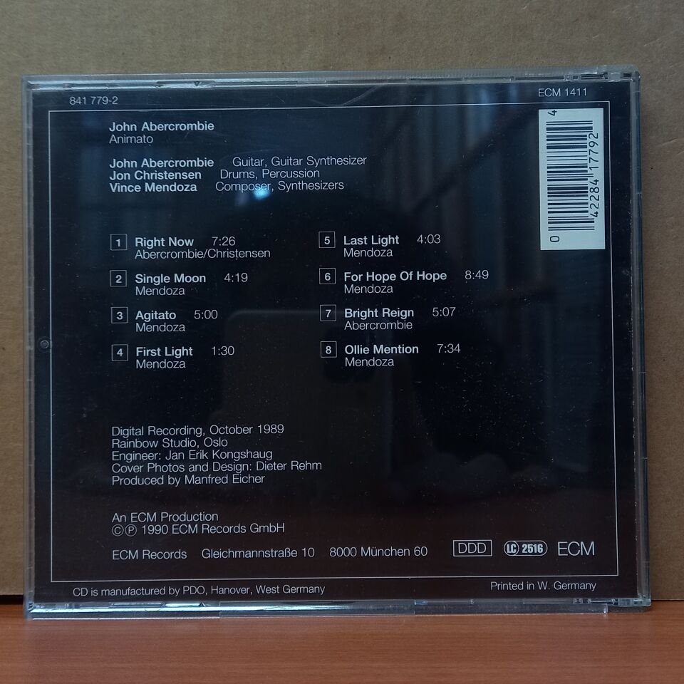 JOHN ABERCROMBIE - ANIMATO (1990) - CD 2.EL