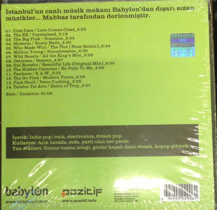 BABYLON IS MUSIC VOL5 COMP CD SIFIR