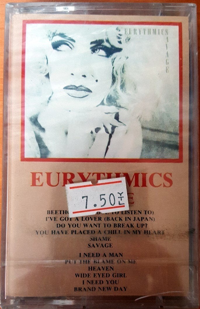 EURYTHMICS - SAVAGE (1987) MMY CASSETTE MADE IN TURKEY ''NEW''