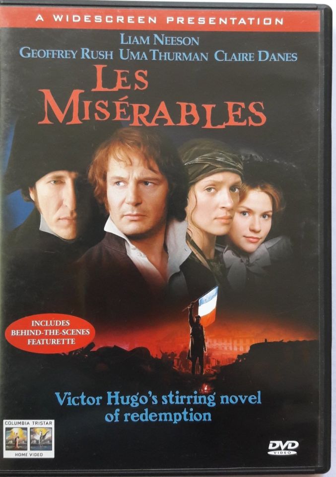 LES MISÉRABLES (1998) - SEFİLLER - LIAM NEESON - GEOFFREY RUSH - UMA THURMAN - CLAIRE DANES - BILLIE AUGUST - DVD 2.EL (VICTOR HUGO)