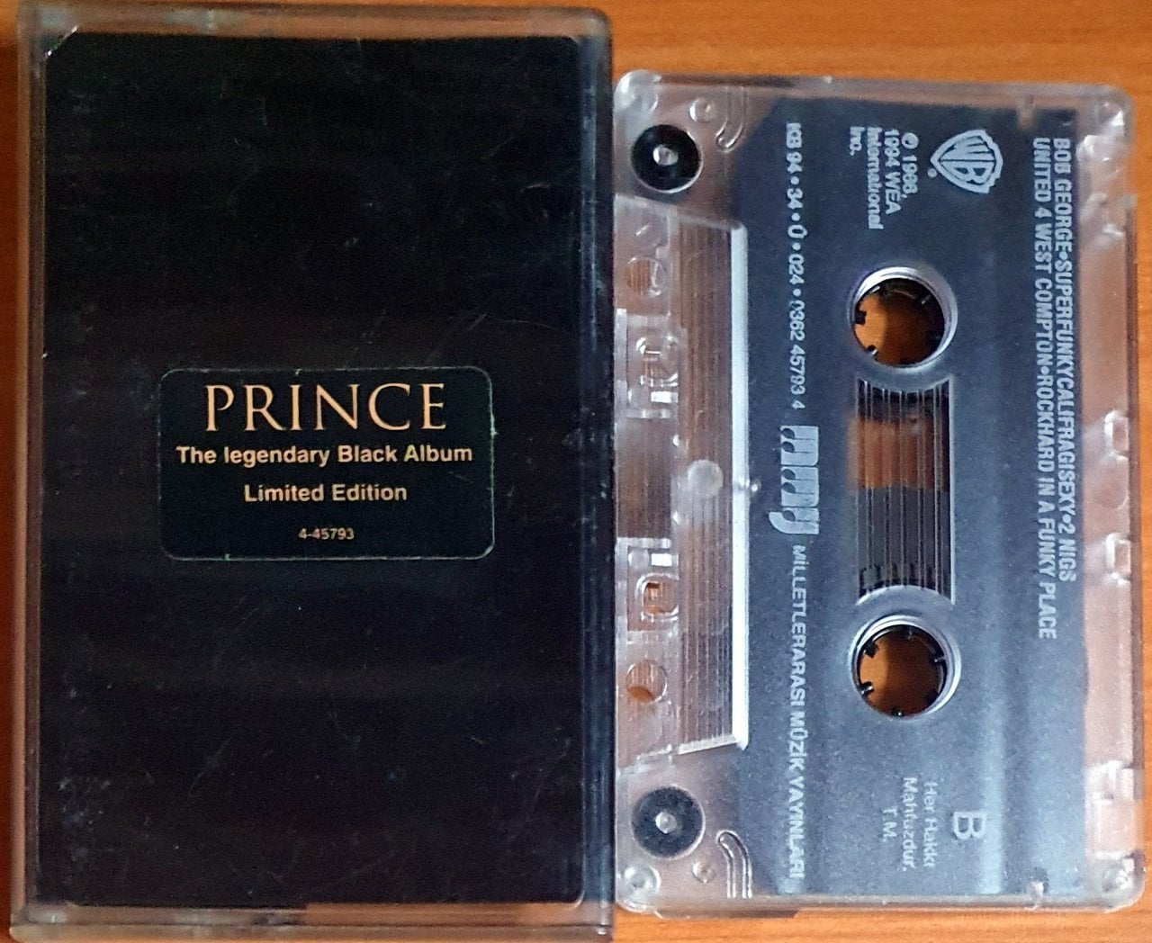 PRINCE - THE LEGENDARY BLACK ALBUM / LIMITED EDITION (1994) - KASET 2.EL