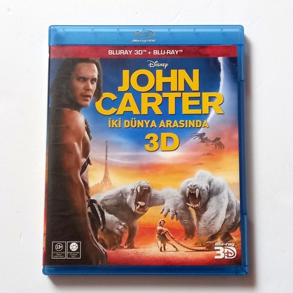 JOHN CARTER 3D - TAYLOR KITSCH, LYNN COLLINS - YÖN.: ANDREW STANTON - 3D BLU-RAY + BLU RAY 2.EL