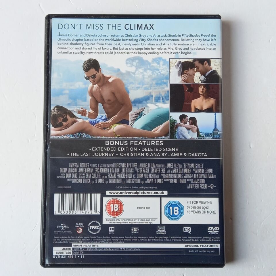 FIFTY SHADES FREED - DAKOTA JOHNSON, JAMIE DORNAN - DVD 2.EL