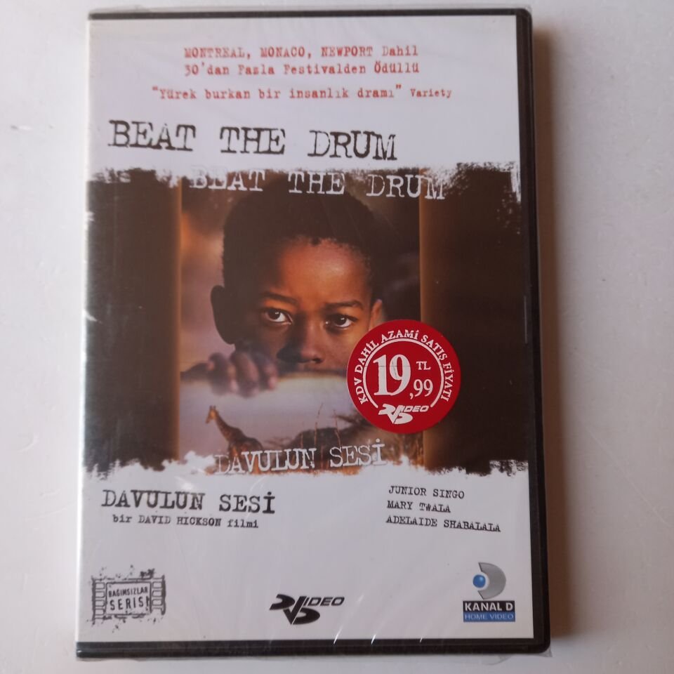 BEAT THE DRUM / DAVULUN SESİ - JUNIOR SINGO, MARY TWALA, ADELAIDE SHABALALA - DVD AMBALAJINDA SIFIR